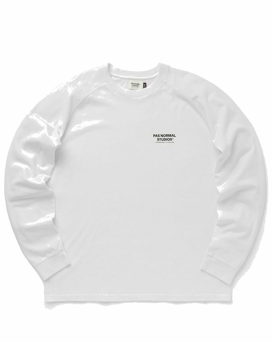 Photo: Pas Normal Studios Off Race Pns Long Sleeve Tee White - Mens - Longsleeves