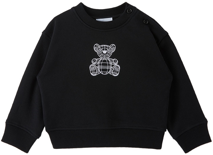 Photo: Burberry Baby Black Embroidered Sweatshirt