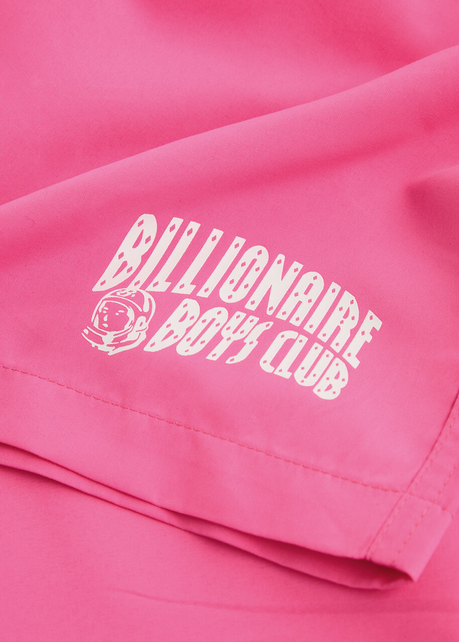Billionaire Boys Club Diamond Dollars Logo Shell Swim Shorts Pink