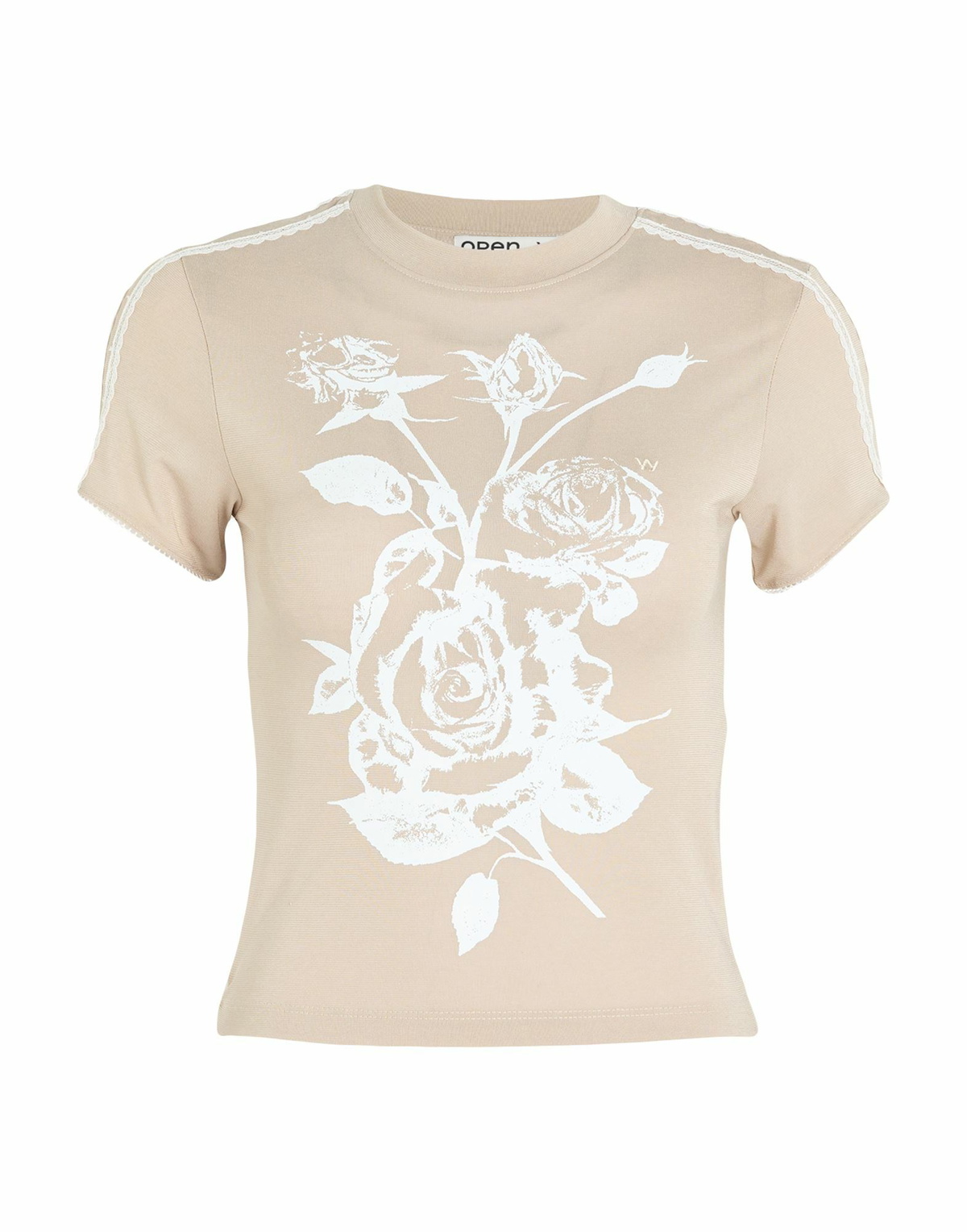 Open Yy Womens T-shirt in Beige