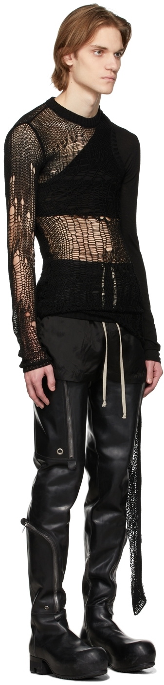 Rick Owens Black Banana Net Sweater Rick Owens