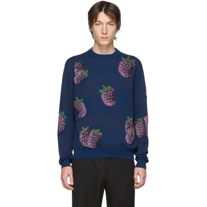 Photo: Acne Studios Navy Koray Sweater