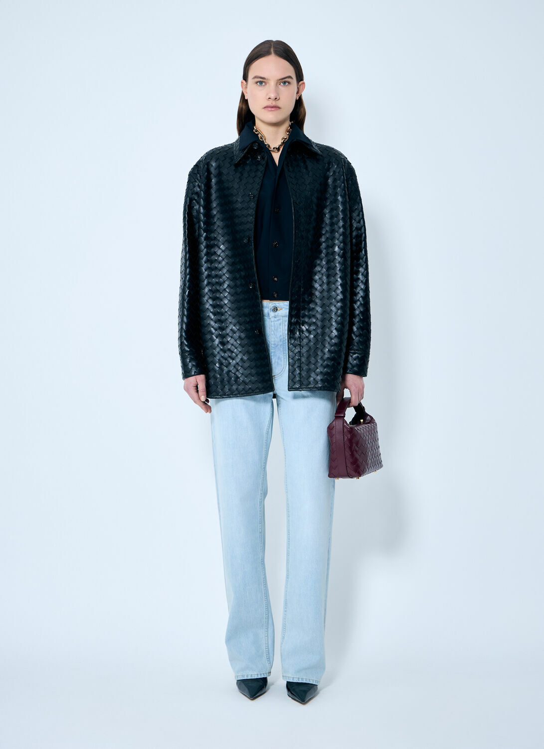 Bottega Veneta Extra Bleach Dirty Denim Jeans