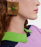 Versace Circe embellished earrings