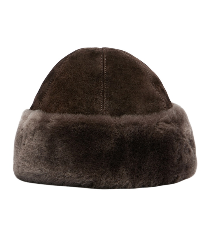 Photo: Nour Hammour Toki suede and shearling hat