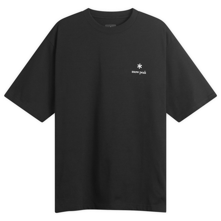 Photo: Snow Peak Men's NSD Logo T-Shirt in Black