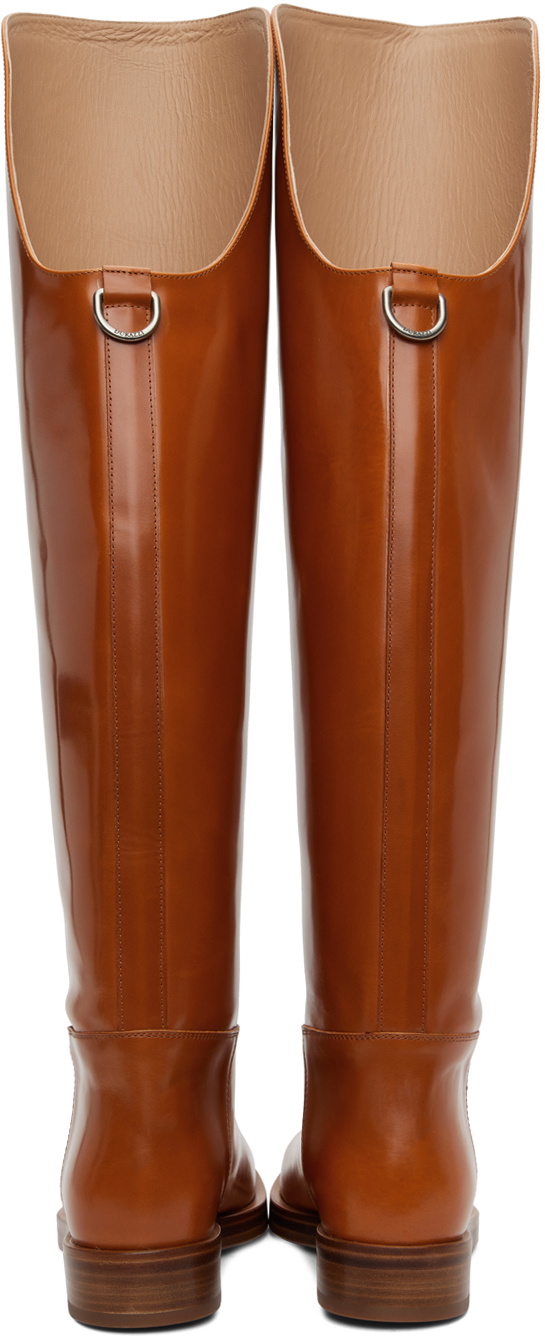 DURAZZI MILANO Tan Equestrian Boots