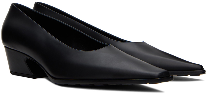 Bottega Veneta Black Tex Heels