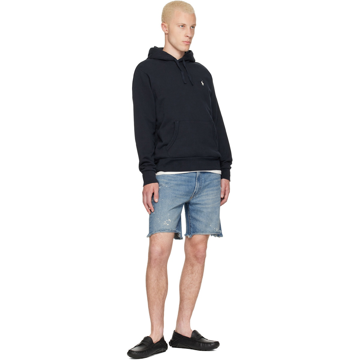 Polo Ralph Lauren Black Embroidered Logo Hoodie