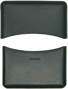 LEMAIRE Green Molded Card Holder