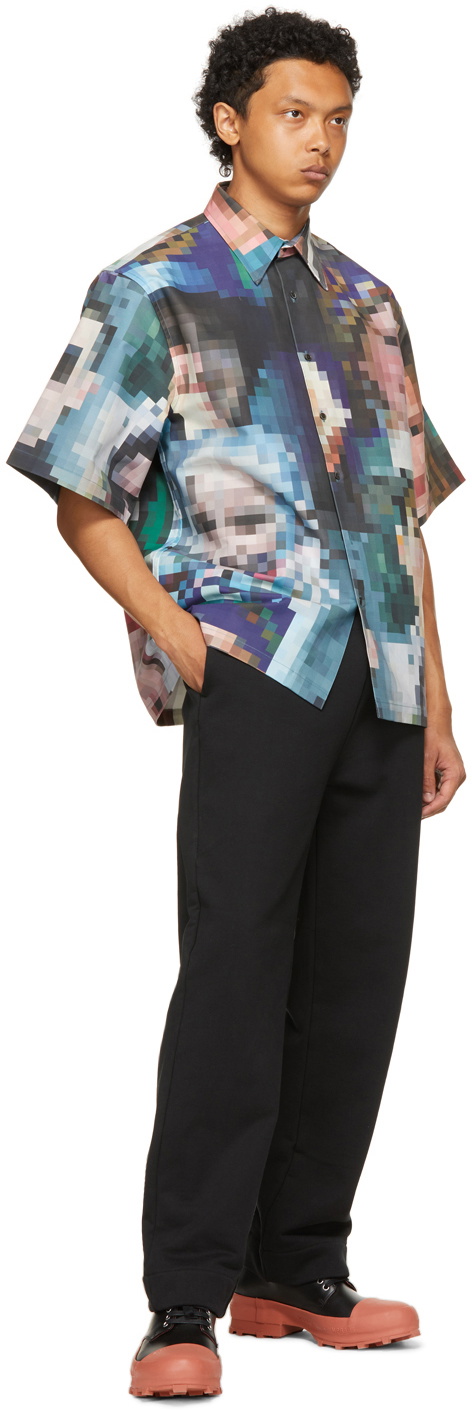 Xander Zhou Multicolor Graphic Short Sleeve Shirt Xander Zhou