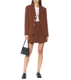 Plan C - Box-pleated high-rise miniskirt