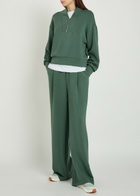 Varley Davidson Half-zip Stretch-jersey Sweatshirt Dark Green