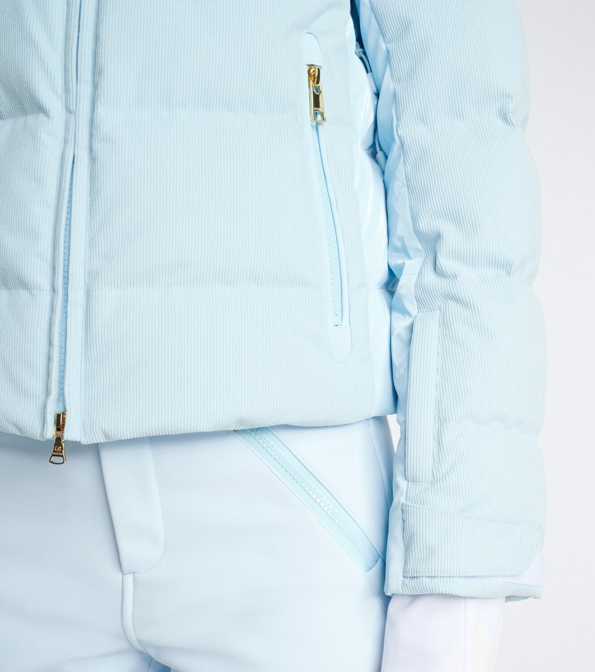 Bogner Minud shearling-trimmed down ski jacket