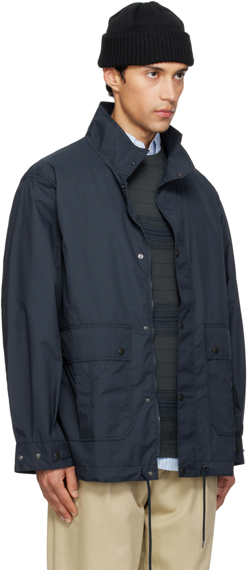 nanamica Navy Packable Field Jacket