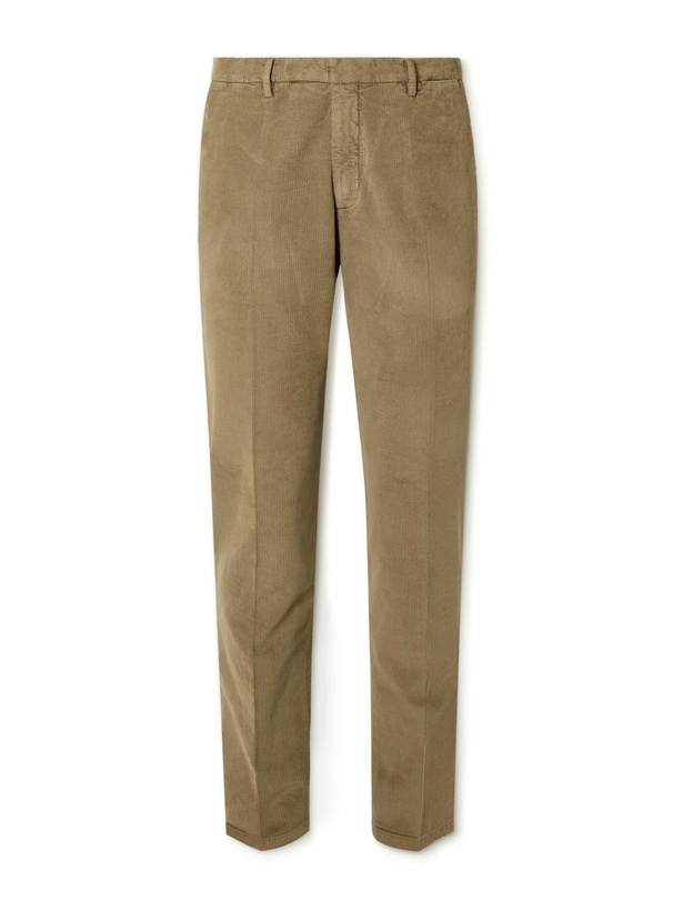 Photo: Boglioli - Slim-Fit Stretch-Cotton and Modal-Blend Corduroy Trousers - Brown