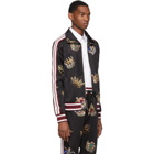 Dolce and Gabbana Multicolor Crown Zip-Up Track Jacket