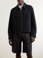 LOEWE - Logo-Embroidered Cotton-Blend Jacket - Black