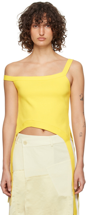 Photo: JW Anderson Yellow Deconstructed Tank Top