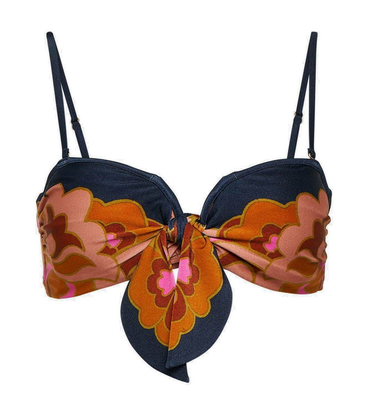 Photo: Zimmermann Acadian printed bandeau bikini top