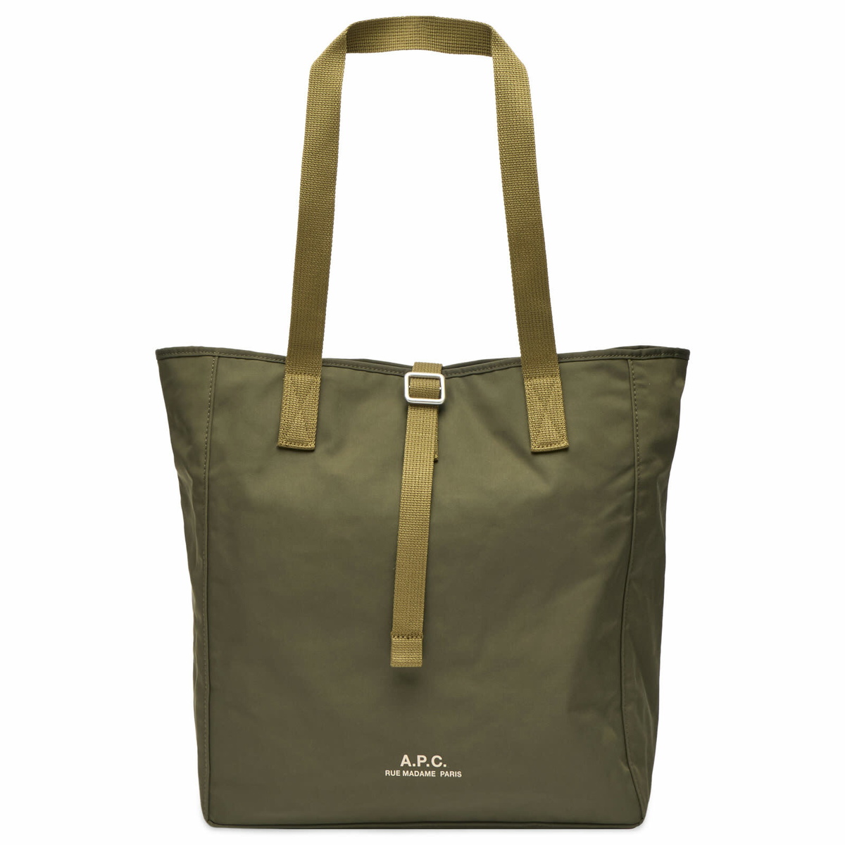 A.P.C. Men's Cabas Archive Tote Bag in Khaki 