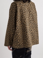 Wacko Maria - Leopard-Print Cotton-Ripstop Overshirt - Neutrals