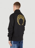 Marine Serre Ornament Half Zip Sweater