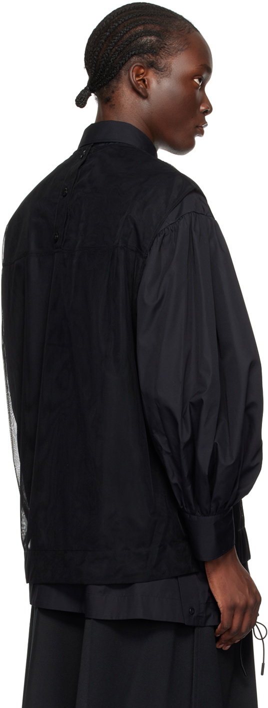 Simone Rocha Black Creature Embroidery Tank Top