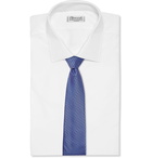 CHARVET - 8.5 Silk and Wool-Blend Jacquard Tie - Blue