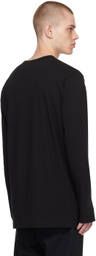 Yohji Yamamoto Black Printed Long Sleeve T-Shirt