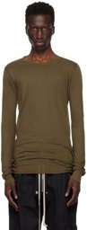 Rick Owens Khaki Porterville Basic Long Sleeve T-Shirt