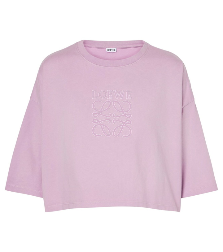 Photo: Loewe Cropped cotton jersey T-shirt