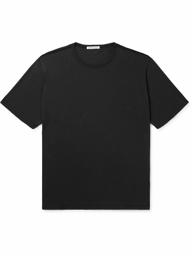 Photo: Our Legacy - New Box Cotton-Jersey T-Shirt - Black
