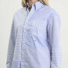 Hommegirls Women's Patchwork Shirt in Stripe Combo