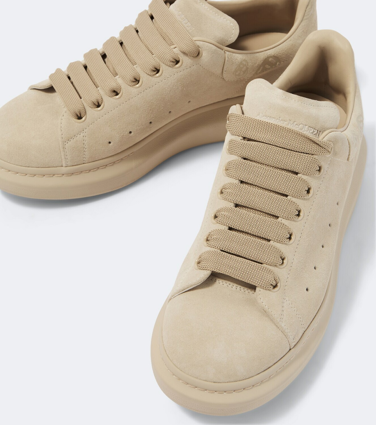 McQueen Oversized suede sneakers