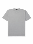 Brioni - Cotton and Silk-Blend T-Shirt - Gray