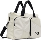 Y-3 White Holdall Duffle Bag