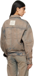 Eckhaus Latta Blue 'EL' Redux Denim Jacket