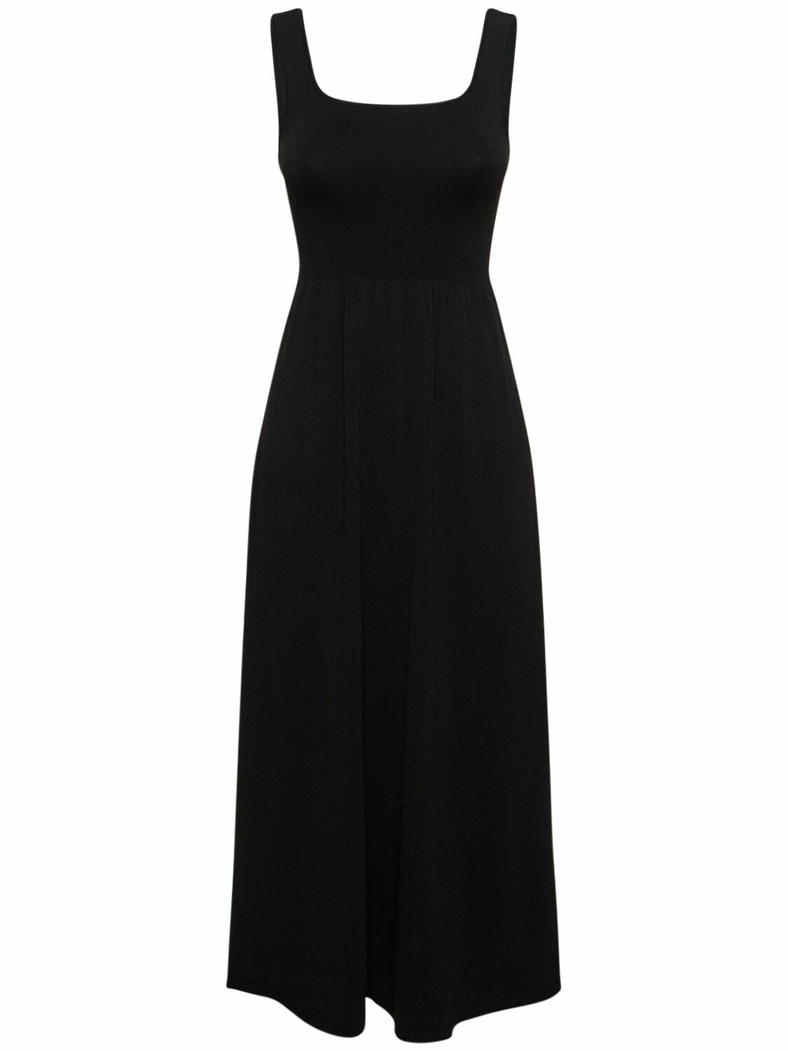 MATTEAU Classic Viscose Blend Knit Maxi Dress Matteau