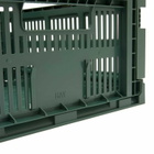 HAY Medium Square Recycled Colour Crate in Dark Green 