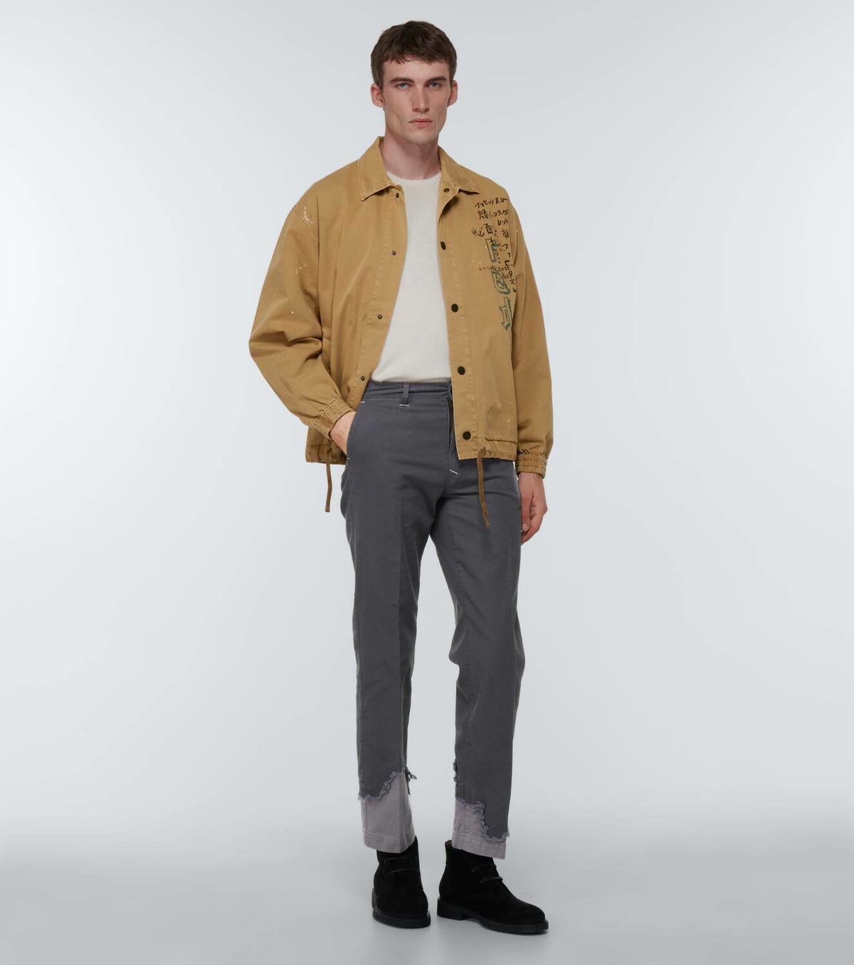 Incotex x Facetasm Straight cotton chinos