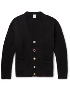 VETEMENTS - Embellished Baby Alpaca-Blend Cardigan - Black