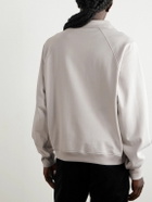 Kaptain Sunshine - Sea Island Cotton-Jersey Half-Zip Sweatshirt - Gray