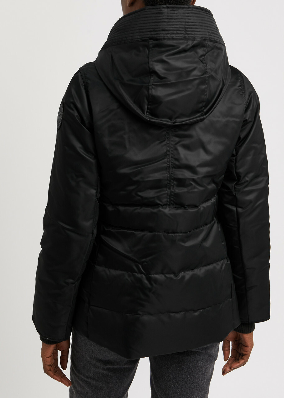 Canada Goose McKenna Belted Performance Satin Jacket Black