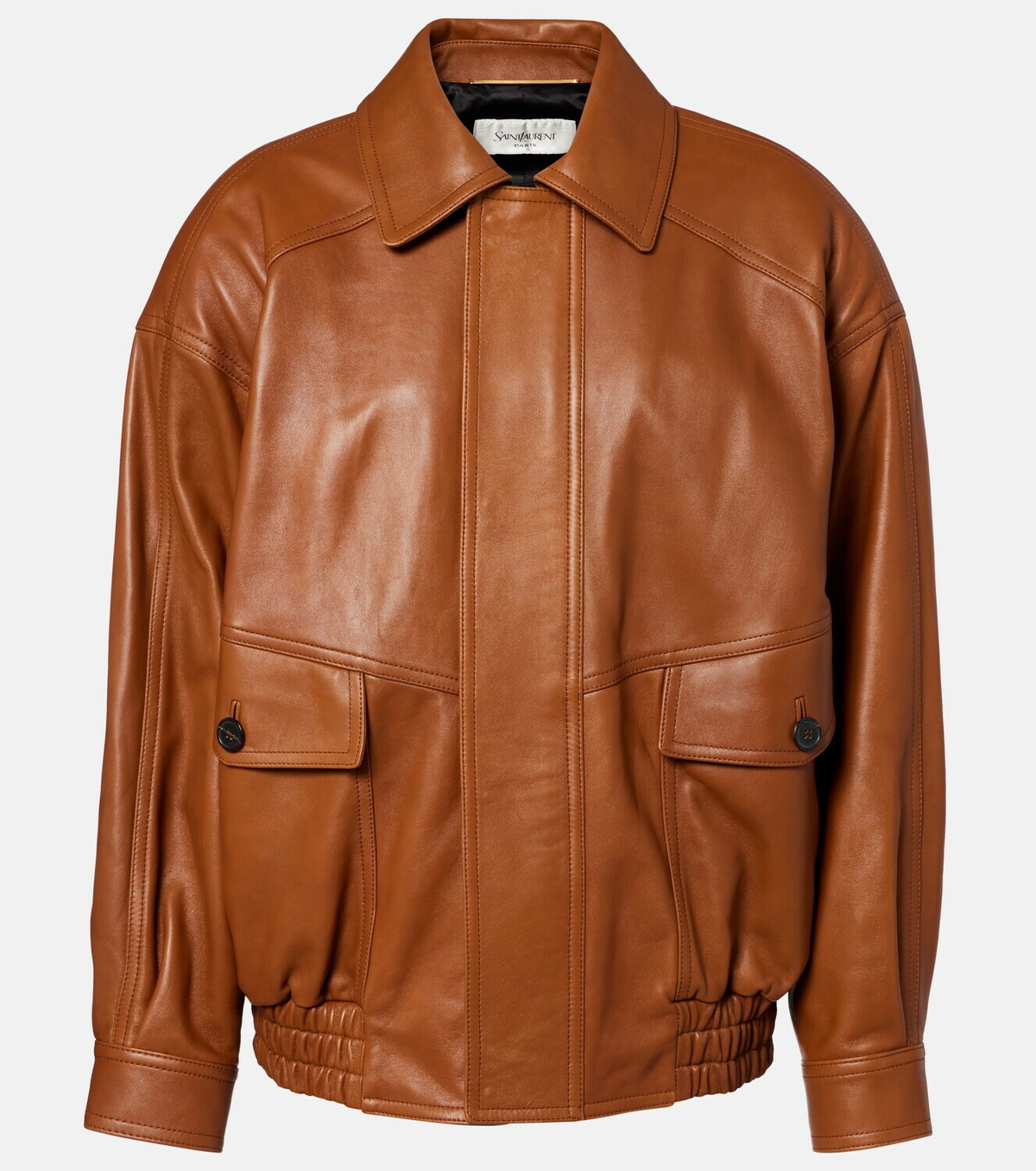 Saint Laurent Oversized leather jacket