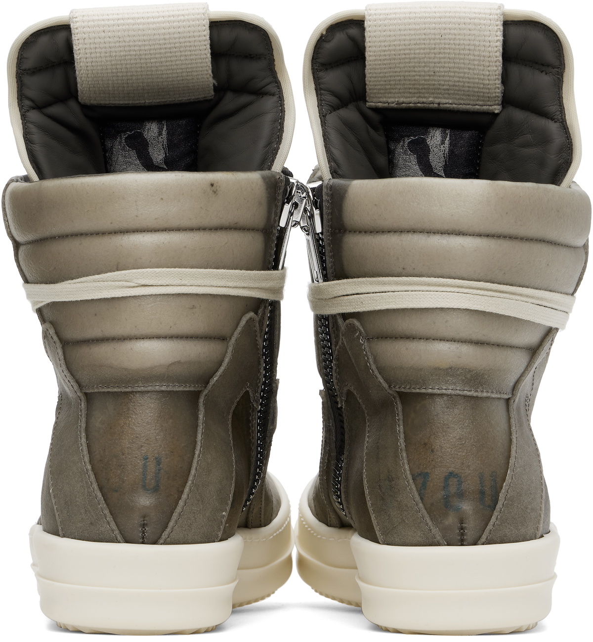 Rick Owens Gray Hollywood Geobasket Sneakers Rick Owens