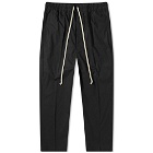 Rick Owens Drawstring Poplin Astaires Cropped Pant