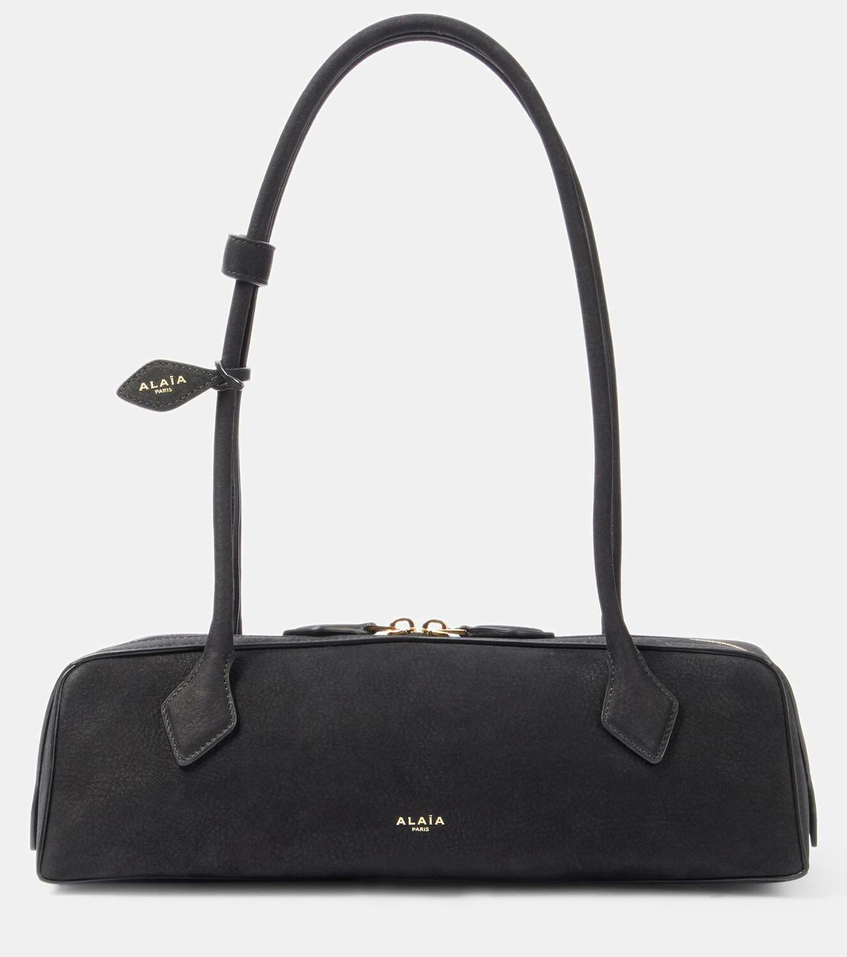 Alaïa Le Teckel Medium suede shoulder bag