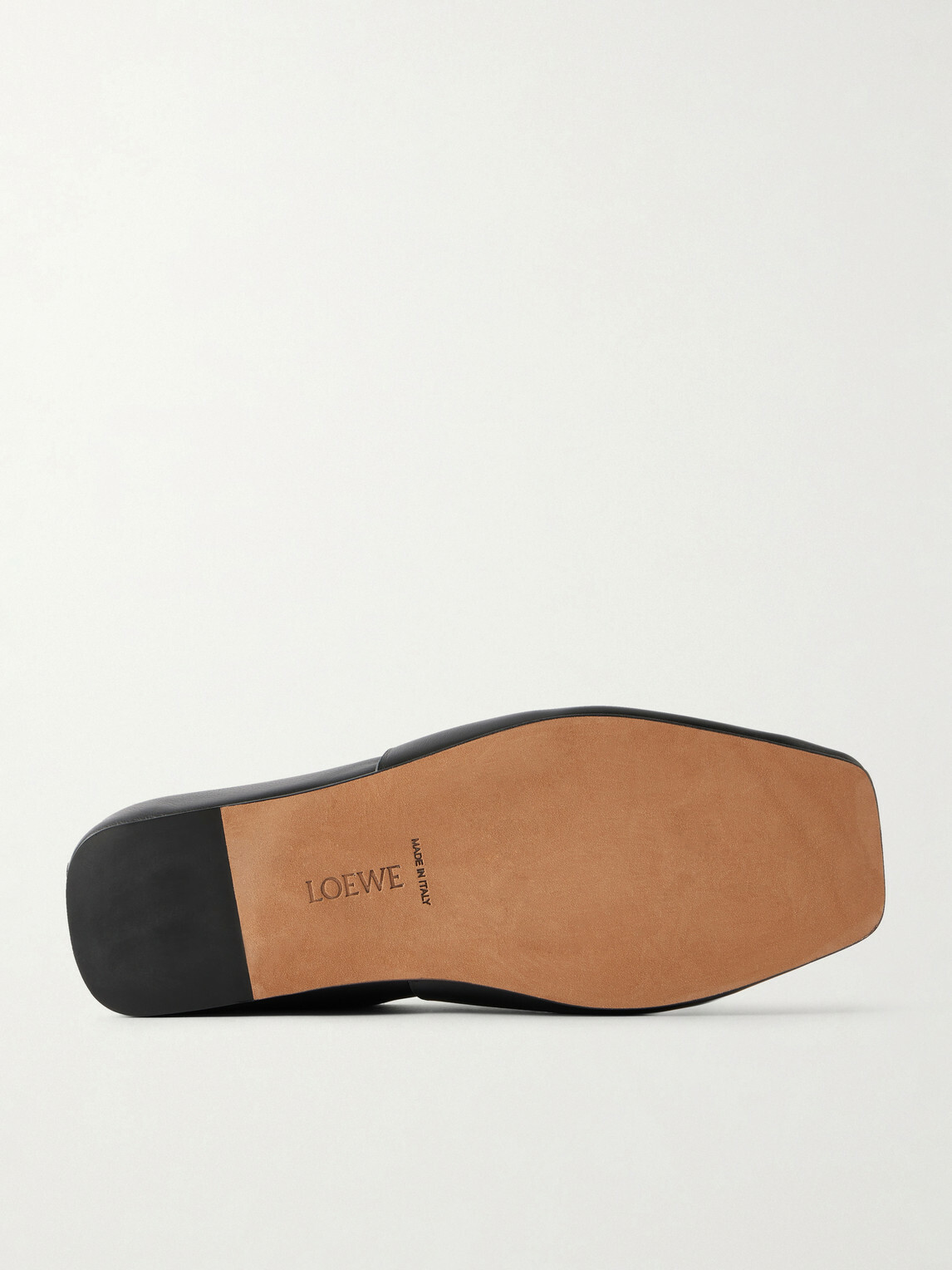 LOEWE - Origami Leather Slippers - Black