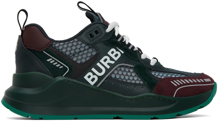 Photo: Burberry Green Embossed Sneakers
